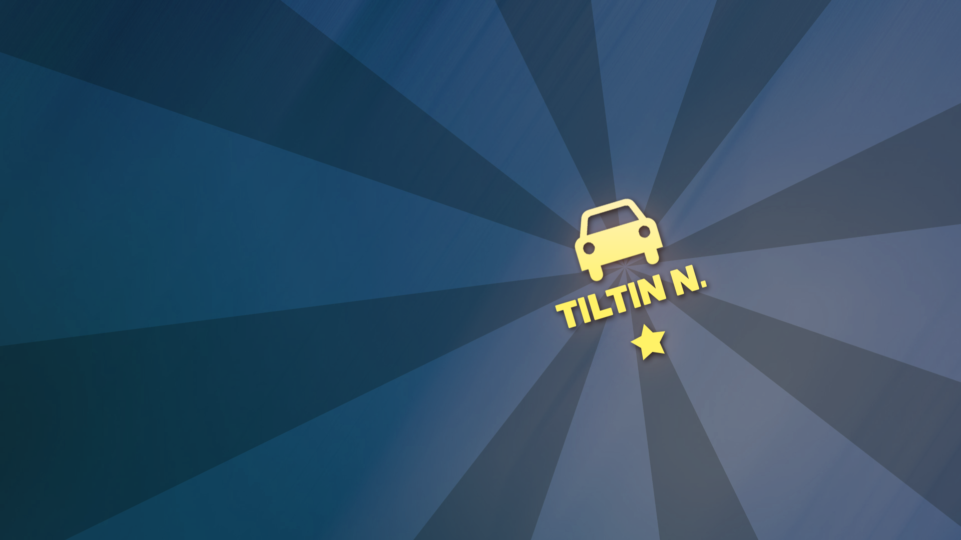Car insignia 'Tiltin North'