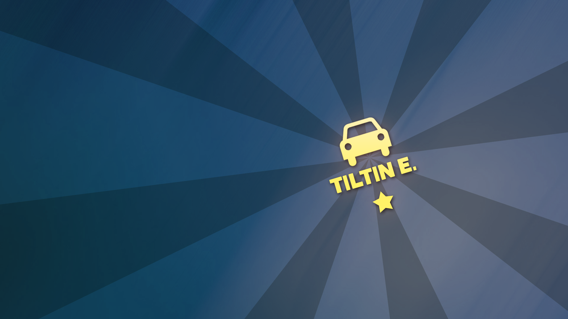 Car insignia 'Tiltin East'