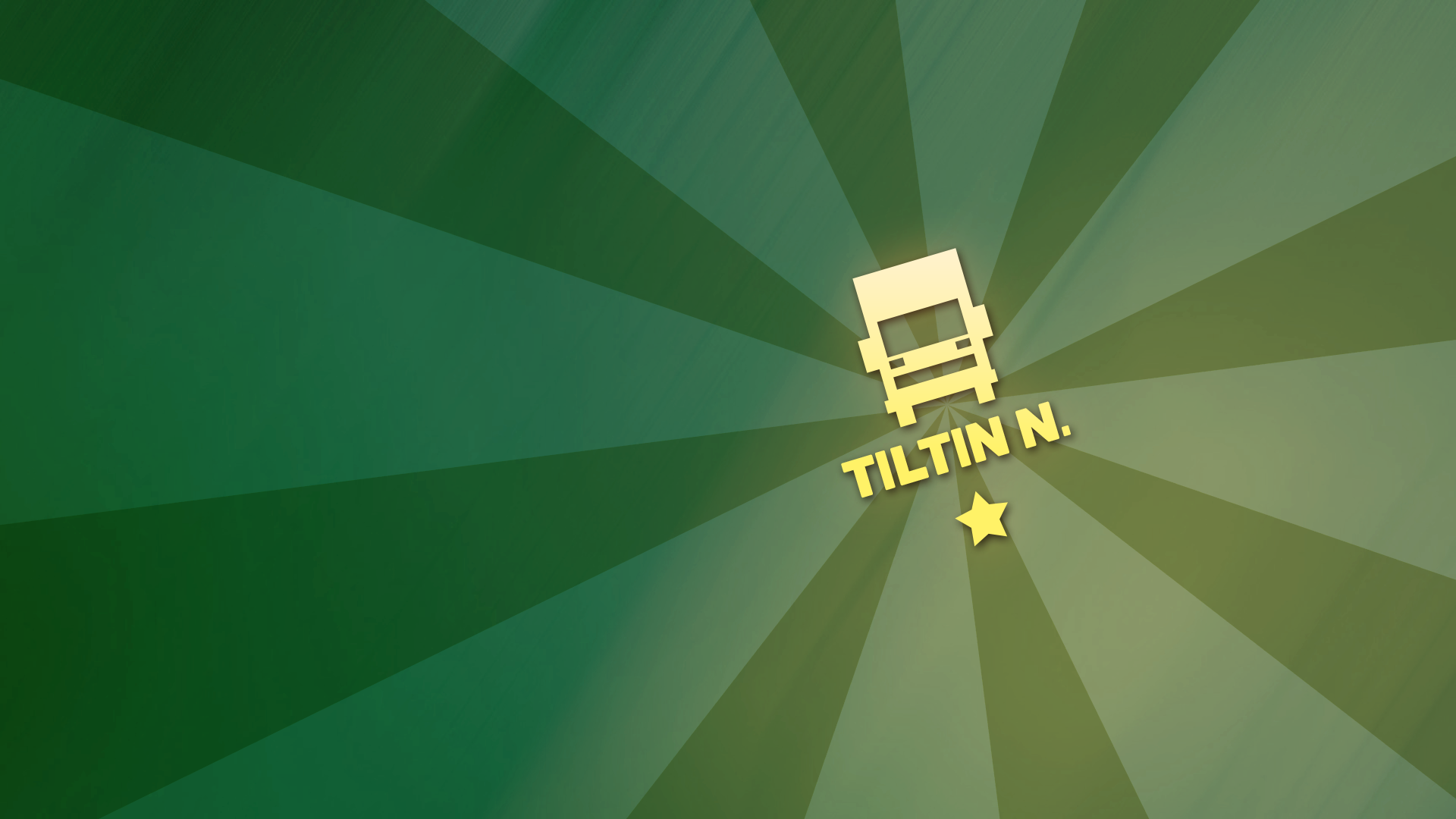 Truck insignia 'Tiltin North'