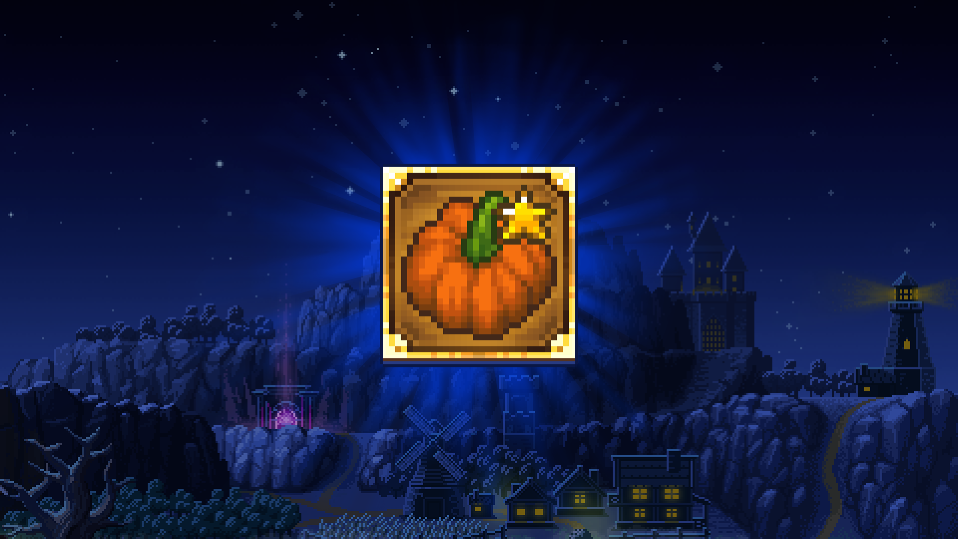 Golden pumpkin