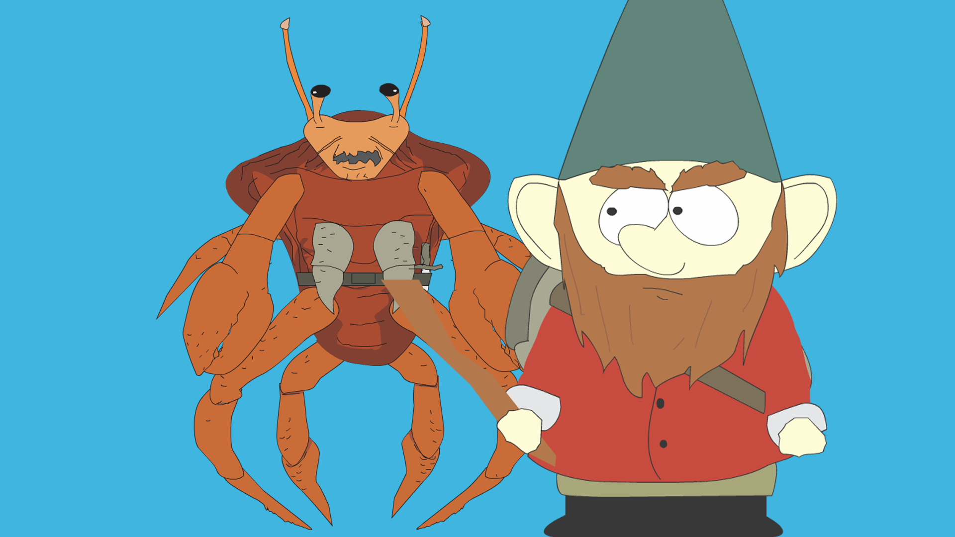 You befriended both crab people and gnomes. 